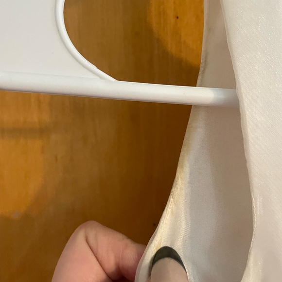 teal and white children’s flower girl dress - Picture 5 of 7